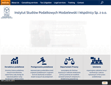 Tablet Screenshot of isp-modzelewski.pl